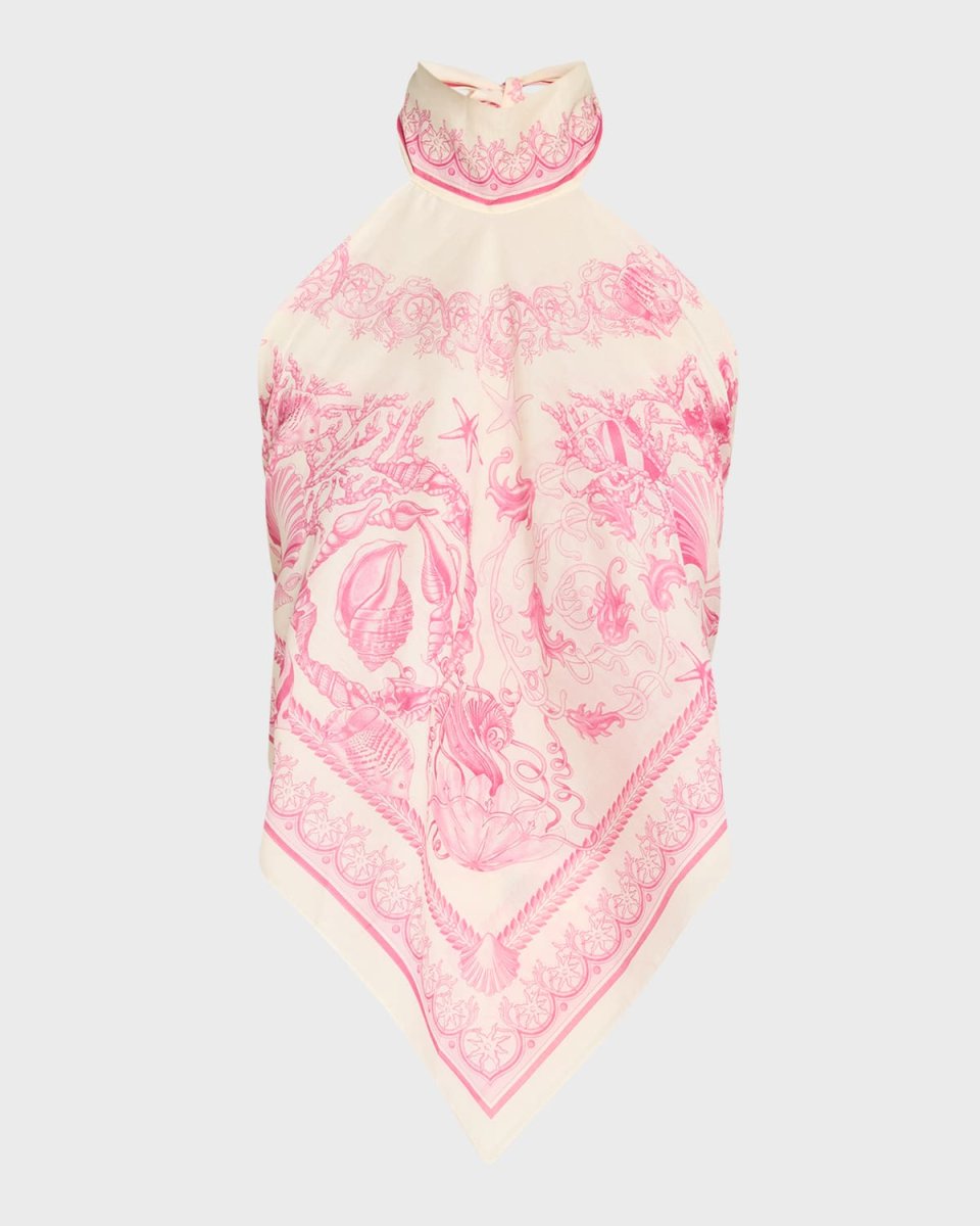 Underwater Barocco Foulard Coverup Top